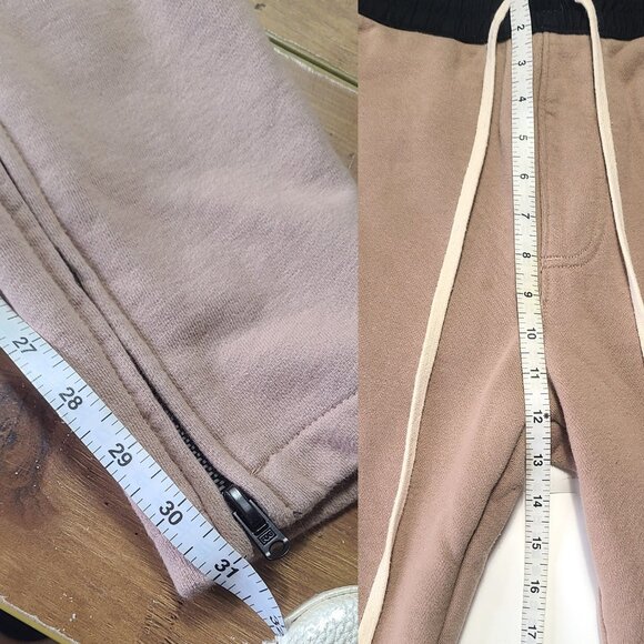 Fear Of God Essentials Drawstring Ankle Zip Sweatpants Size Large Skinny Fit - Picture 14 of 15